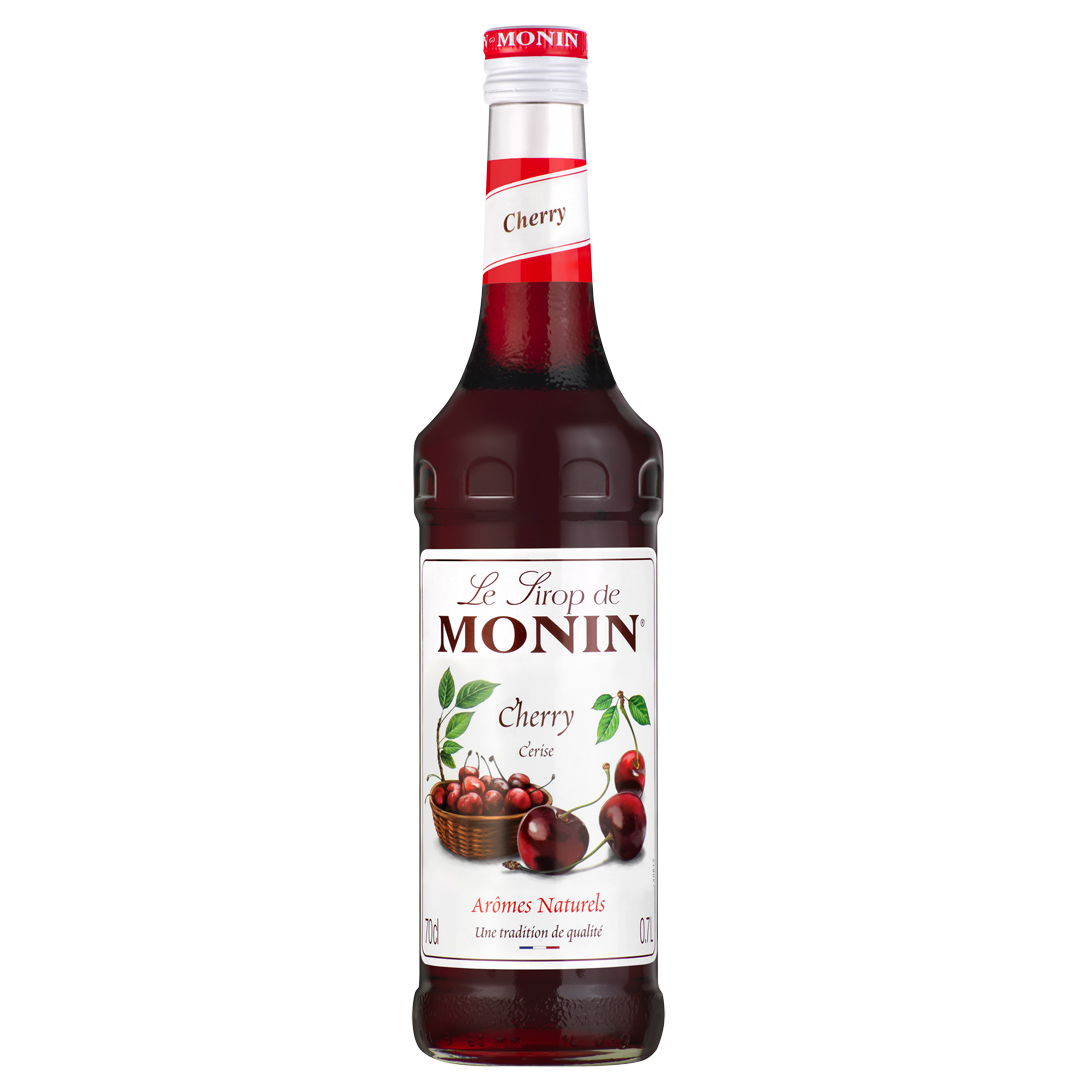 Le Sirop de Monin Cherry Cerise Sirope de cereza fruta roja natural