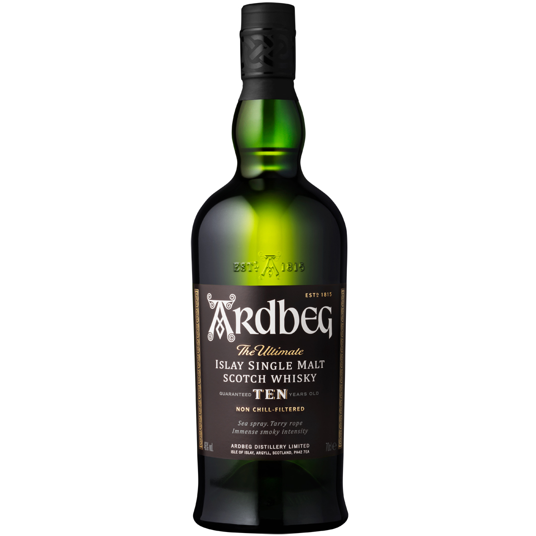 Ardbeg 10 Years Whisky escocés single malt Ardbeg Grupo Moet Hennessy