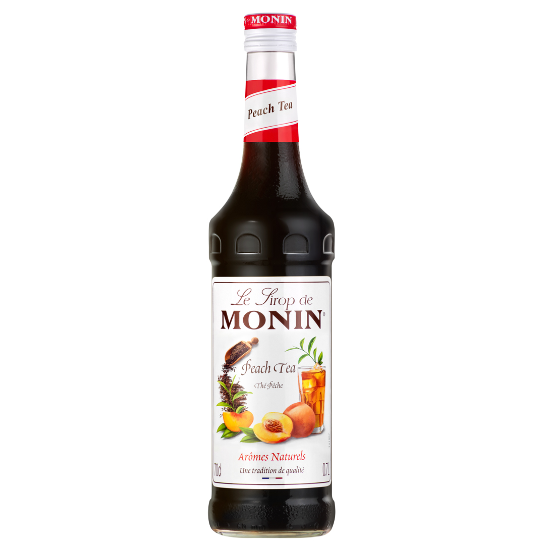 Le Sirop de Monin Peach Tea Thé Pêche Sirope de te melocotón natural