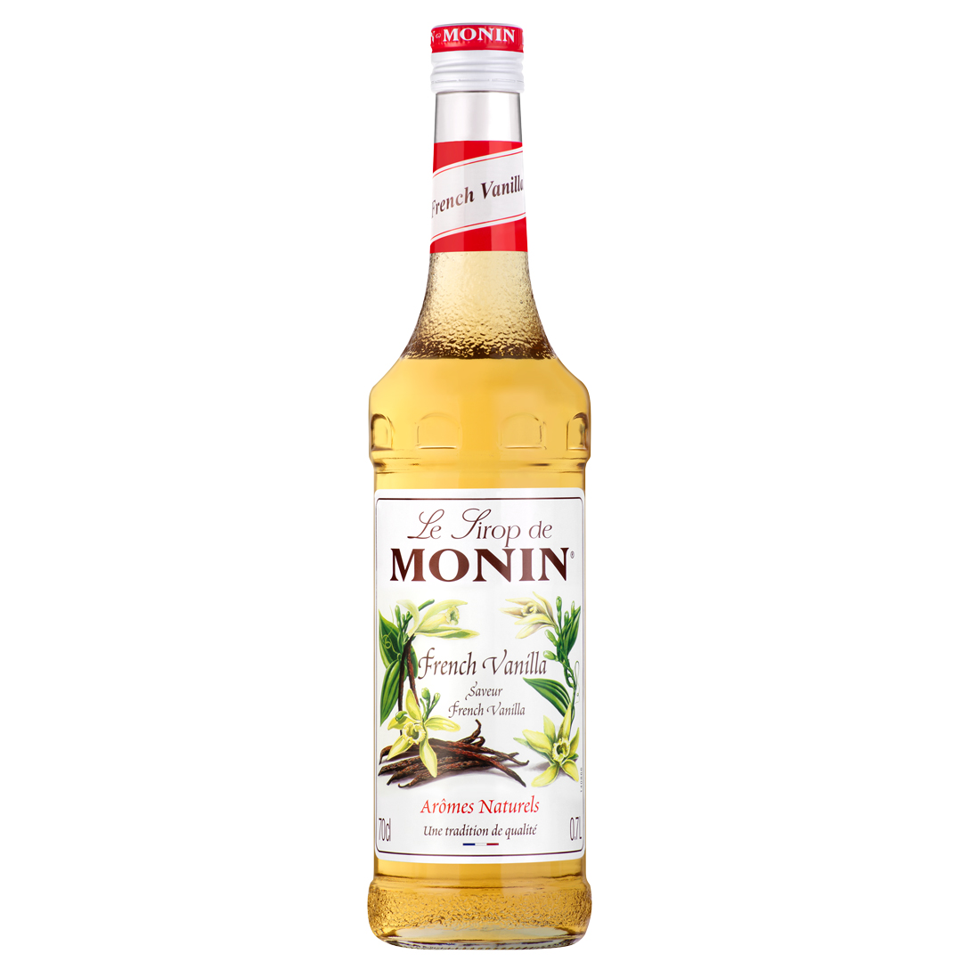 Le Sirop de Monin French Vanilla Sirope de Vainilla francesa receta postre